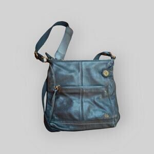 The Sak Iris Black leather crossbody shoulder Bag Purse